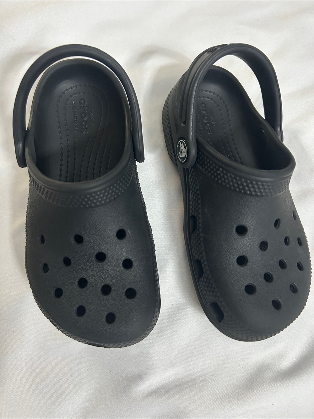 CROCS Kids Black Classic Clog Sandals